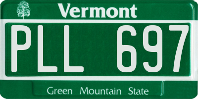 VT license plate PLL697