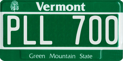 VT license plate PLL700