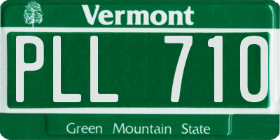 VT license plate PLL710