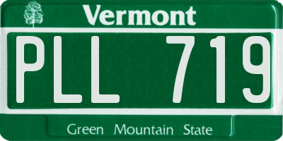VT license plate PLL719