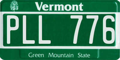 VT license plate PLL776