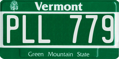 VT license plate PLL779