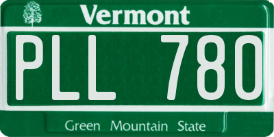 VT license plate PLL780