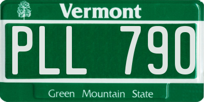 VT license plate PLL790