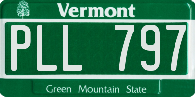VT license plate PLL797