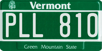 VT license plate PLL810