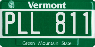 VT license plate PLL811