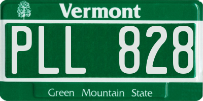 VT license plate PLL828