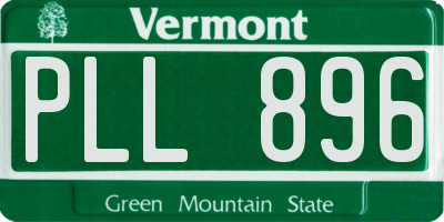 VT license plate PLL896