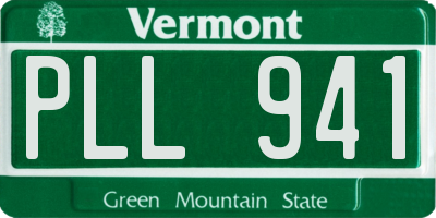 VT license plate PLL941