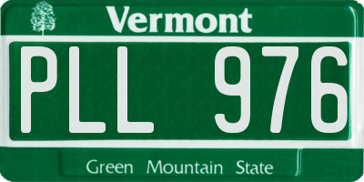 VT license plate PLL976