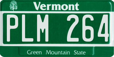 VT license plate PLM264