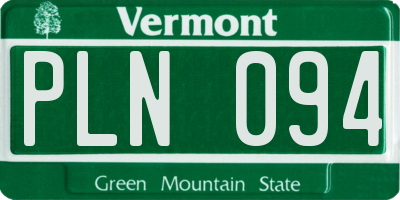 VT license plate PLN094