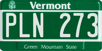 VT license plate PLN273