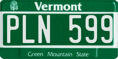 VT license plate PLN599