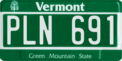 VT license plate PLN691