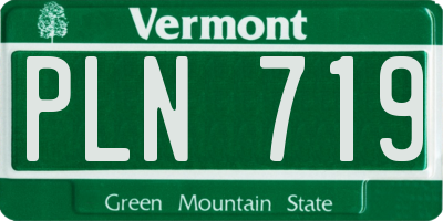 VT license plate PLN719