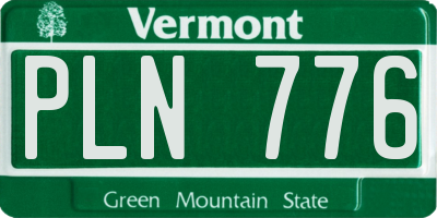 VT license plate PLN776
