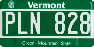 VT license plate PLN828