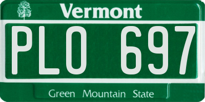 VT license plate PLO697