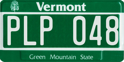 VT license plate PLP048