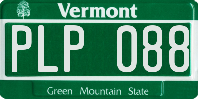 VT license plate PLP088