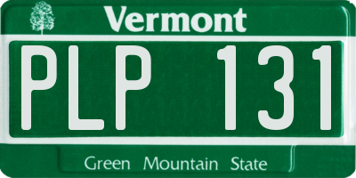 VT license plate PLP131