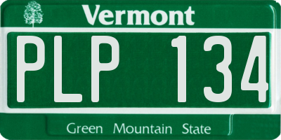 VT license plate PLP134