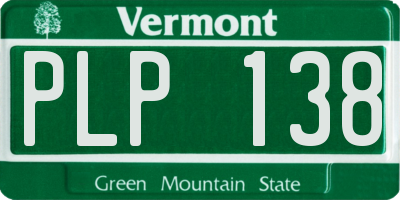 VT license plate PLP138