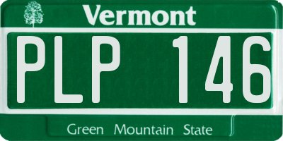 VT license plate PLP146
