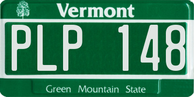 VT license plate PLP148