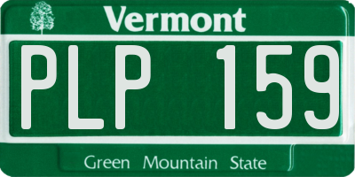 VT license plate PLP159