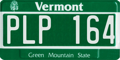 VT license plate PLP164