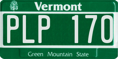 VT license plate PLP170