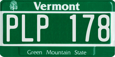 VT license plate PLP178