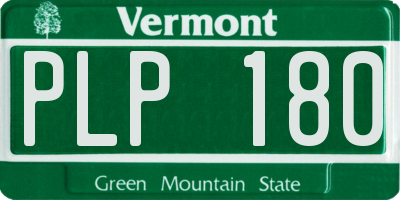 VT license plate PLP180
