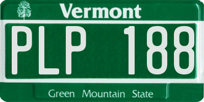 VT license plate PLP188