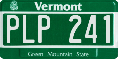 VT license plate PLP241