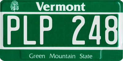 VT license plate PLP248
