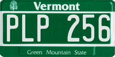 VT license plate PLP256