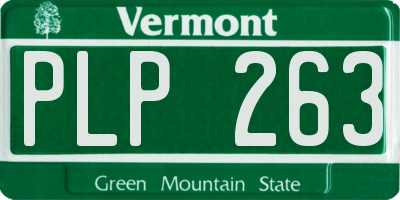 VT license plate PLP263