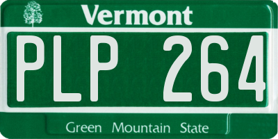 VT license plate PLP264