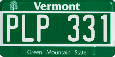 VT license plate PLP331