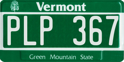 VT license plate PLP367