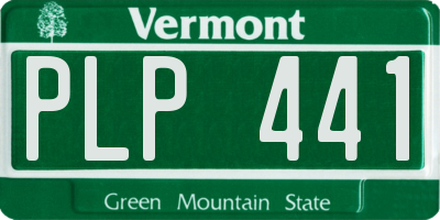 VT license plate PLP441