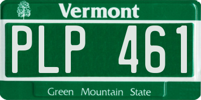 VT license plate PLP461