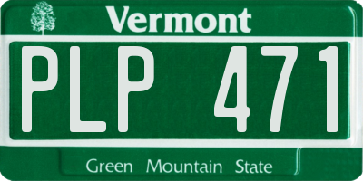 VT license plate PLP471