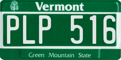 VT license plate PLP516