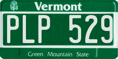 VT license plate PLP529