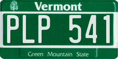VT license plate PLP541